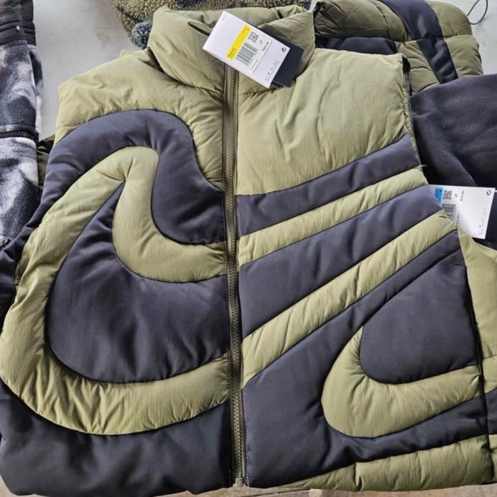 NWT Nike Womens’ Oversized Down Vest - Superswoosh Series (Small)